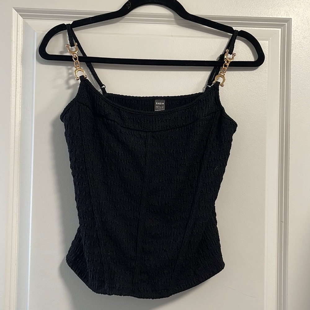 Black tank top